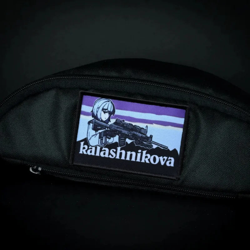 Parche estampado de Chica de Anime, chaleco táctico, gancho y bucle, sombrero, insignia de moral, mochila, pegatinas decorativas, parches para brazalete para ropa