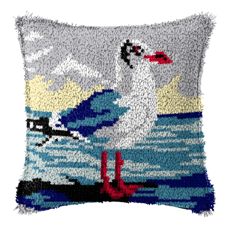 Paquete de botones de animales árticos Smyrna, Kit de almohada, diseño de pingüino, oso Polar, gancho de pestillo, regalo hecho a mano, paquete de almohada con nudo, rejilla DIY - imagen 5