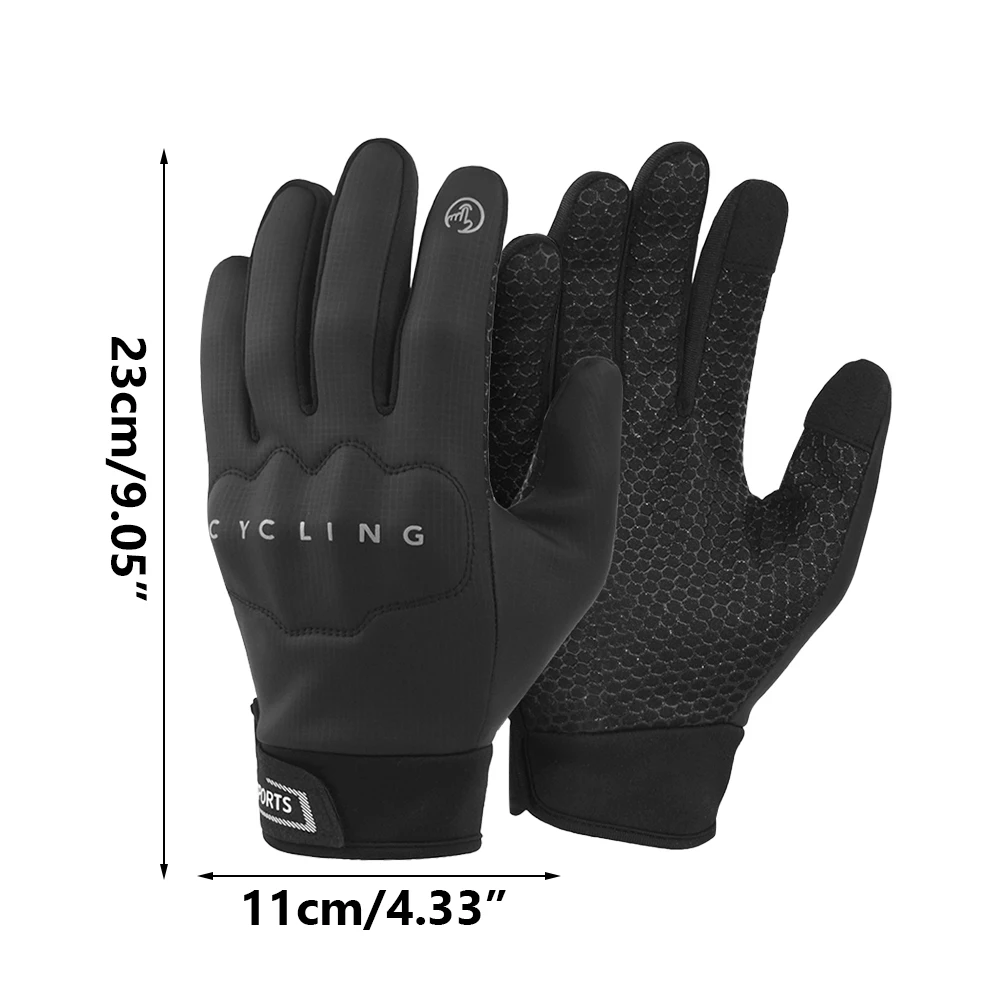 Guantes Térmicos para hombre y mujer, guantes cálidos de invierno con dedos completos, guantes calentadores de manos antideslizantes con forro polar para pantalla táctil, caza y ciclismo - imagen 5