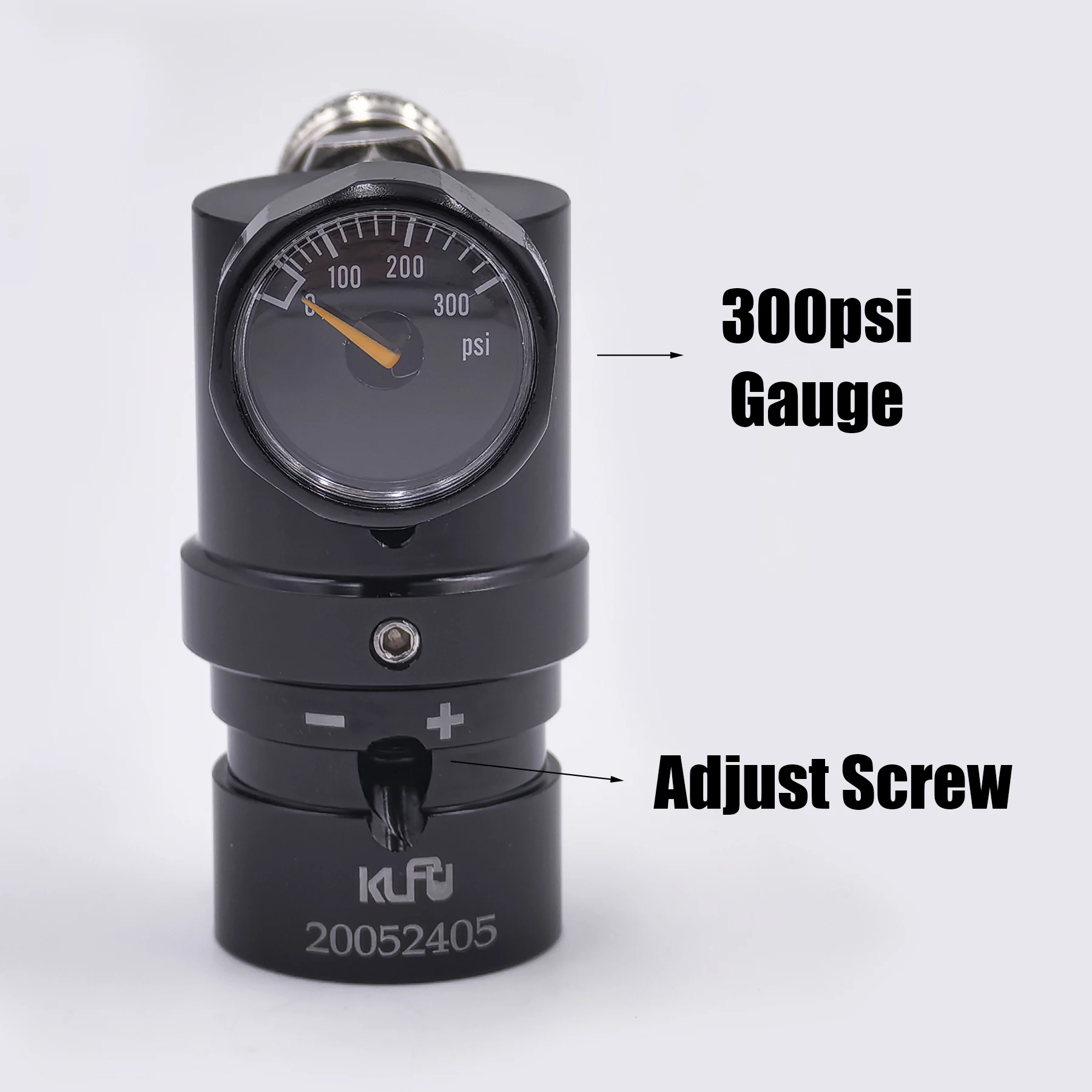 Microregulador MR Gen 2 HPA de baja presión ajustable con manómetro de 300psi US 2202 Foster aleación de cobre y acero inoxidable - imagen 2