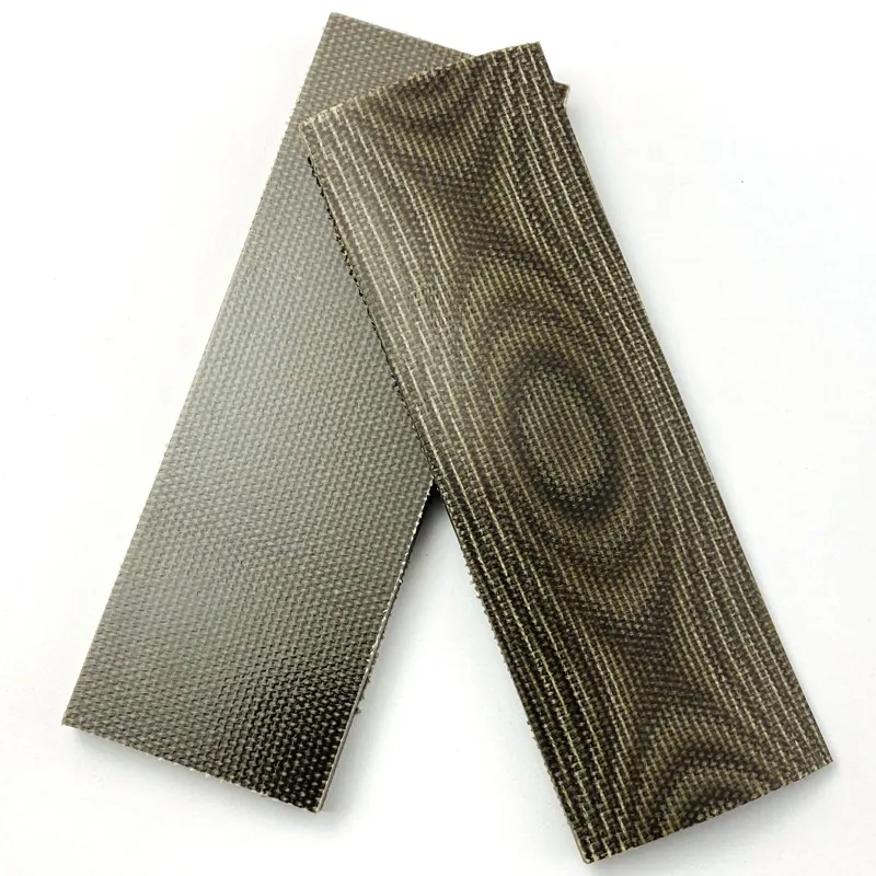 2 unids/lote 16 tipos de mango de cuchillo escala DIY fabricación de lino Micarta Material tablero para cuchillos herramientas agarre hacer materiales lino Mikata - imagen 4