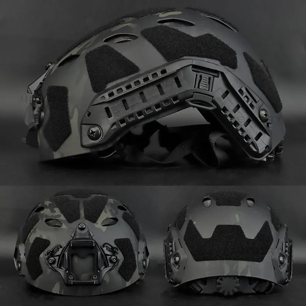 Casco táctico rápido Airsoft ligero SF corte súper alto caza tiro juego de guerra casco protector deporte al aire libre equipo de ciclismo - imagen 3