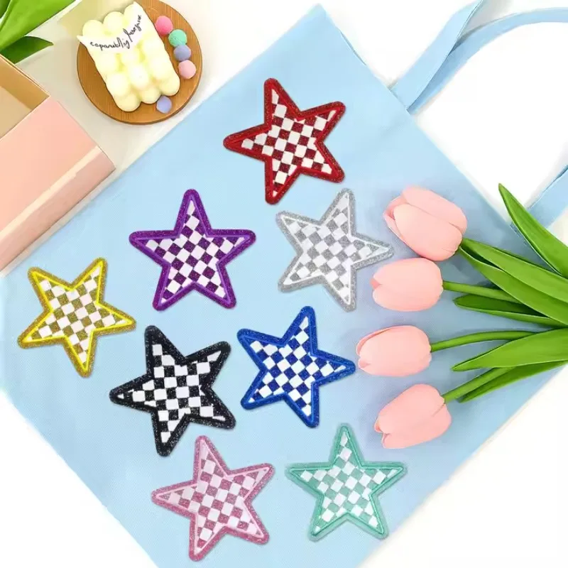 8pcs Emblem Clothing Accessories Badge Sticker Embroidered Embroidery Sticker Iron-on /hook and Loop Patches - imagen 4