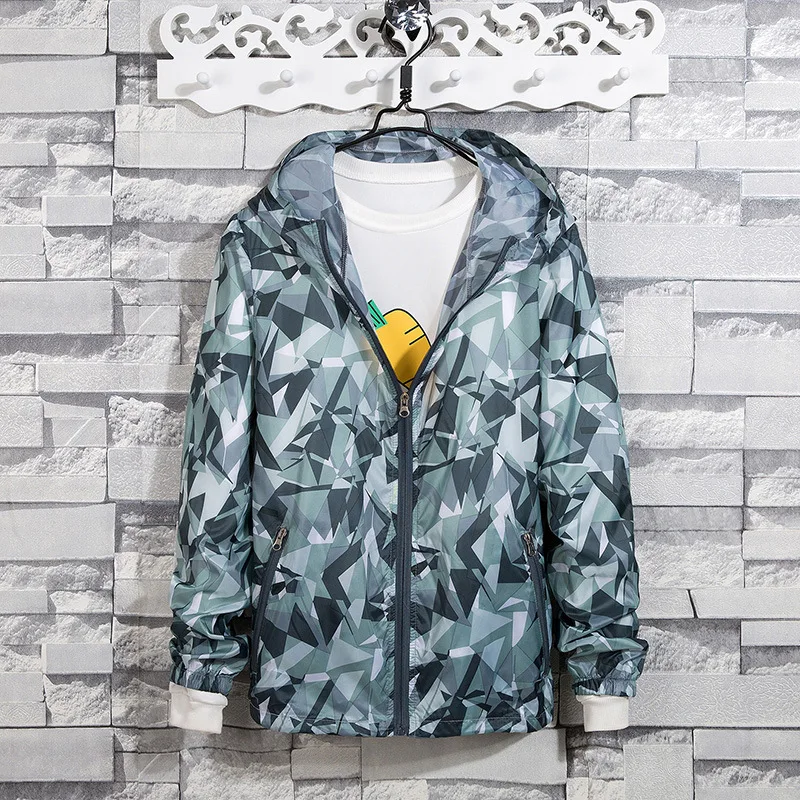 Chaqueta transpirable fina para exteriores, ropa de protección solar con cremallera, con capucha, para ciclismo y montañismo, para verano - imagen 5