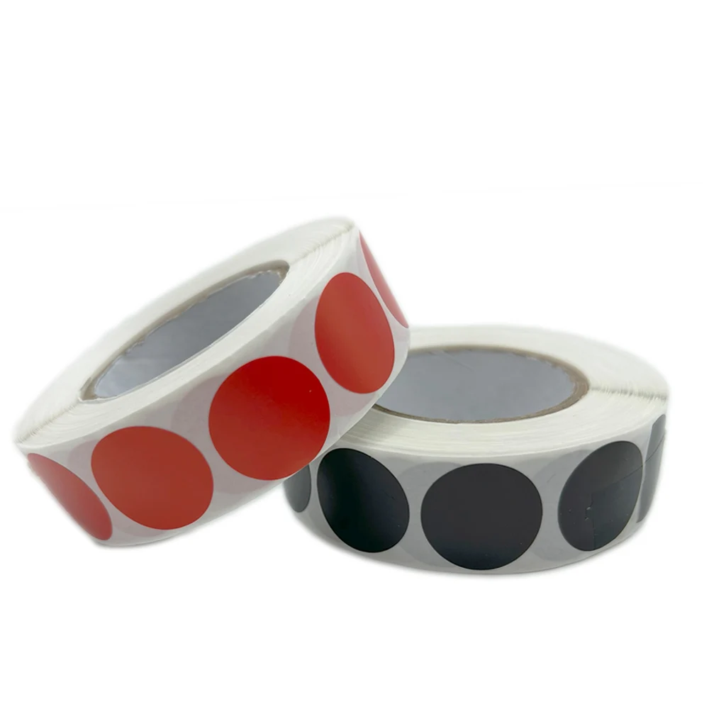 1000/Uds. Tiro para objetivo 19mm negro/rojo tiros encías objetivo pegatina Bullseye accesorios de tiro - imagen 3