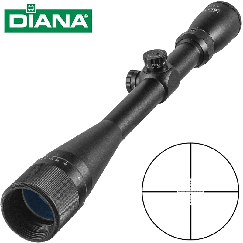 DIANA 6-24x42 AO mira telescópica táctica retícula de punto mira óptica Rifle Scope Airsoft Rifle de francotirador miras de caza nuevo - imagen 3
