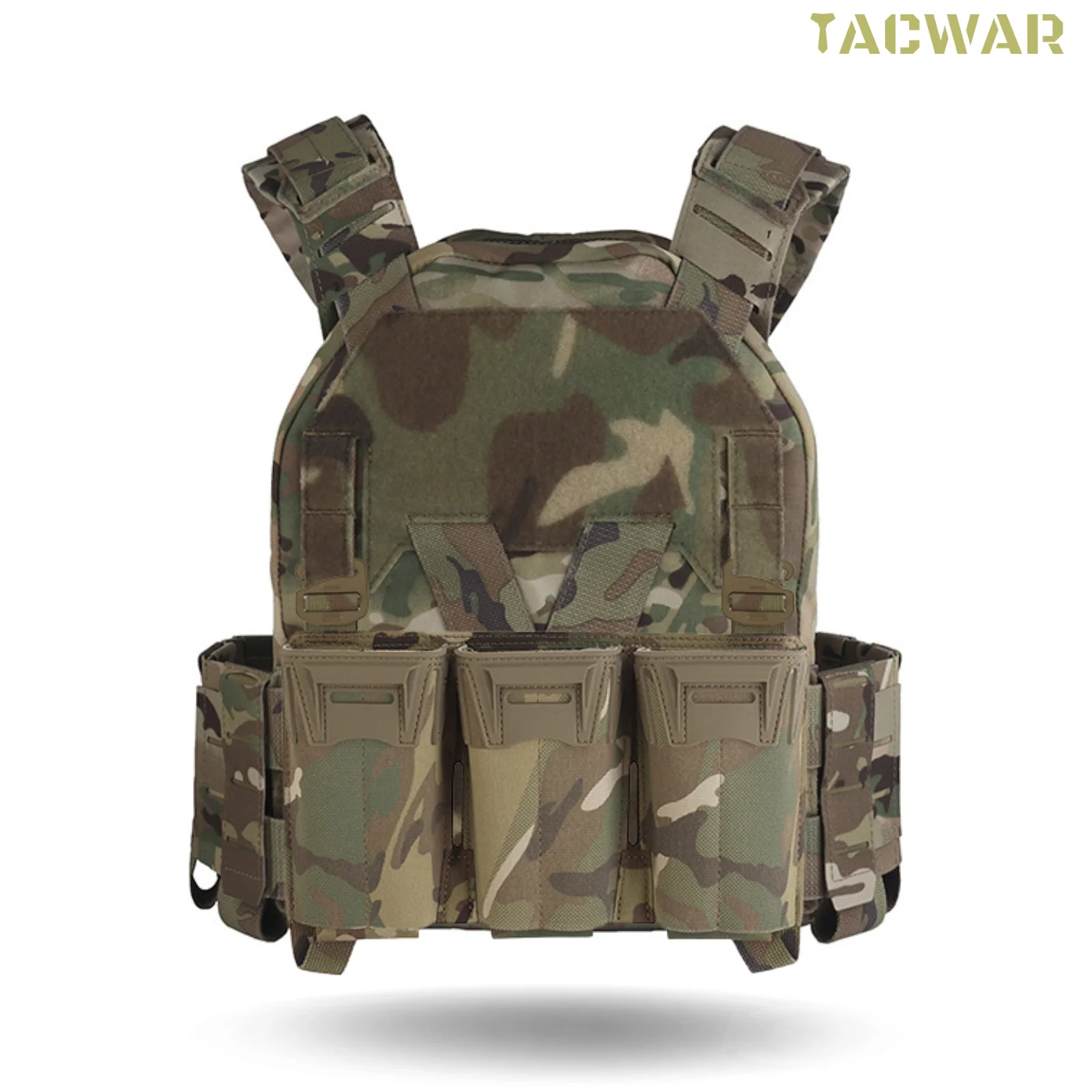 Soporte de placa secundaria de K-Z con bolsa Triple Mag 556, chaleco táctico con correa de hombro y cintura de liberación rápida ajustable para Airsoft