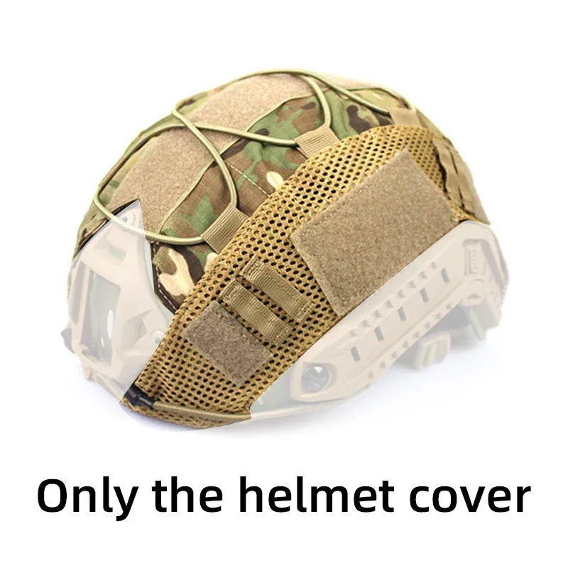 FAST Protector de tela para casco de camuflaje, cuerda elástica, verde, táctico, resistente a los arañazos - imagen 5
