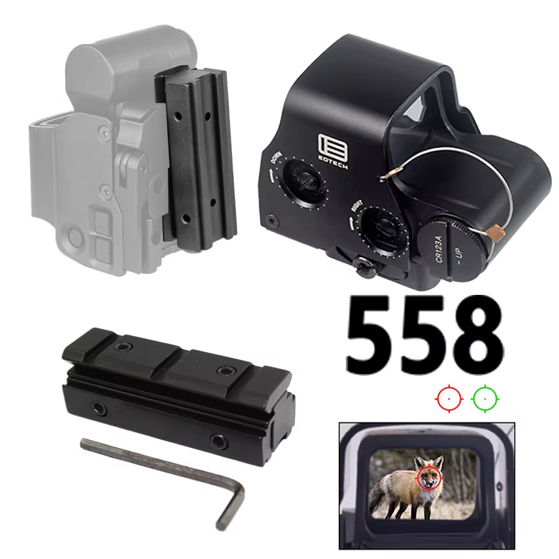 Soporte elevador Eotech 558 – Adaptador cola de milano a Picatinny