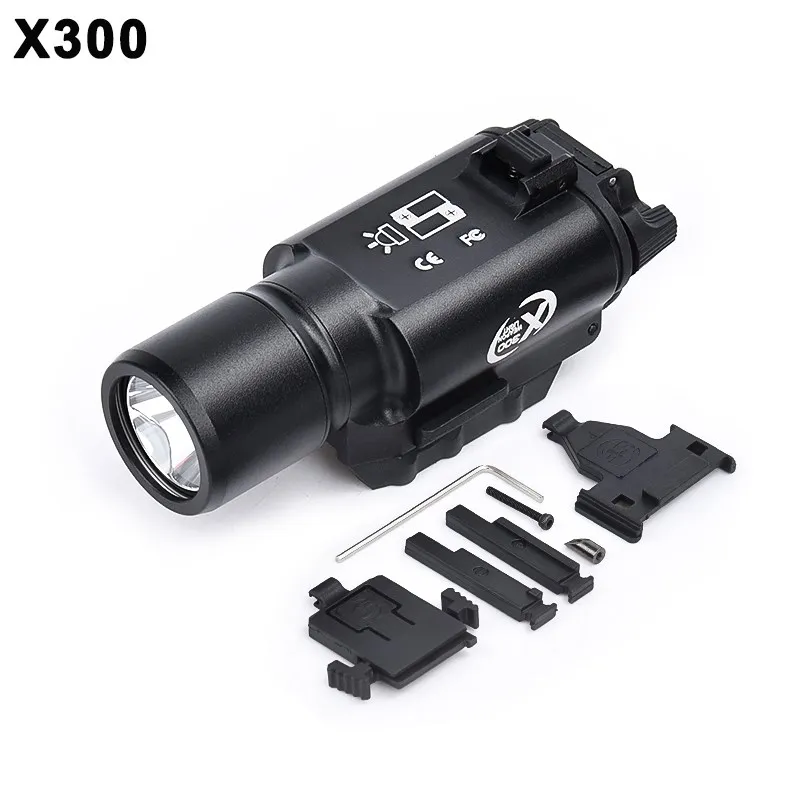 Linterna táctica Surefir X300 – Montura Picatinny para rifle de caza - imagen 3