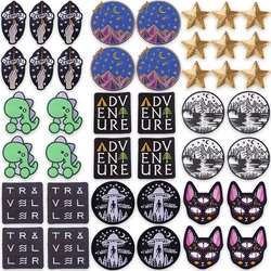 10 unids/lote parche bordado de aventura al aire libre planchado para senderismo chaqueta mochila Camping equipo explorador entusiasta Trail Decor