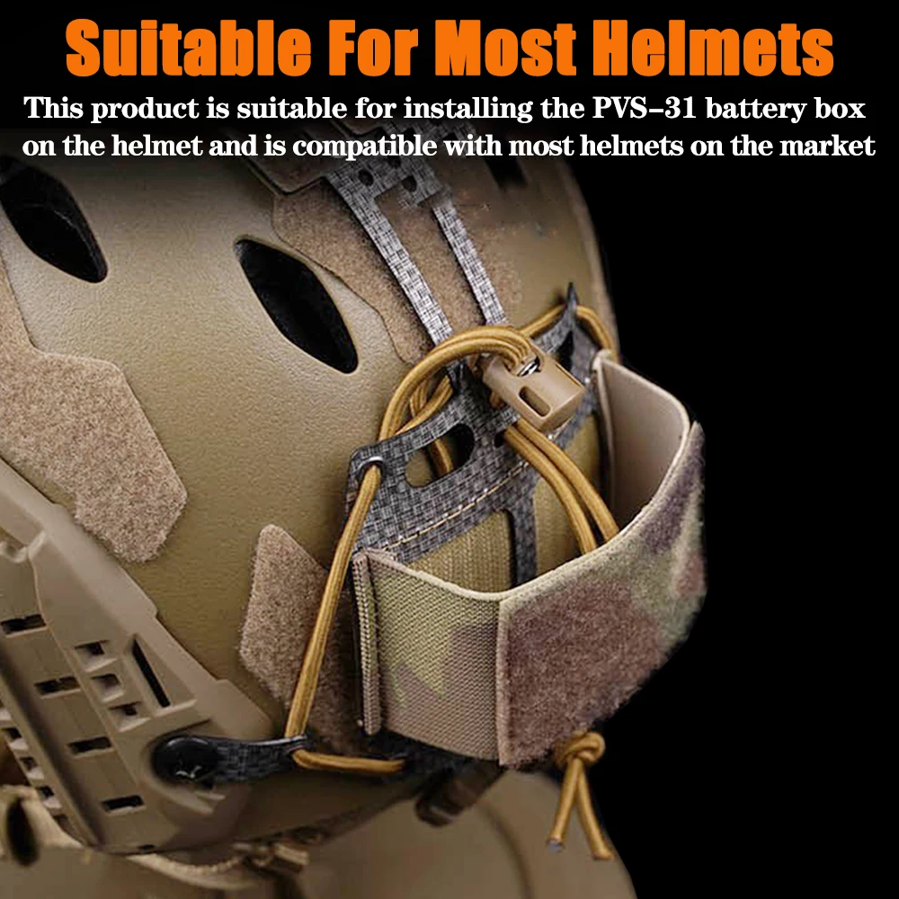 Bolsa batería NVG en forma de T para casco táctico PVS-31 - imagen 4