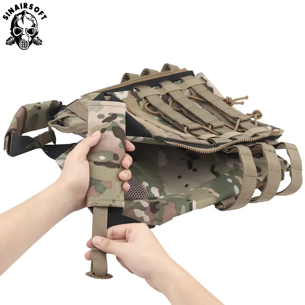SINAIRSOFT-chaleco táctico JPC 2,0, portador de placa Jumpable, ligero, para caza, combate, con cremallera, Molle, Airsoft, Paintball - imagen 5