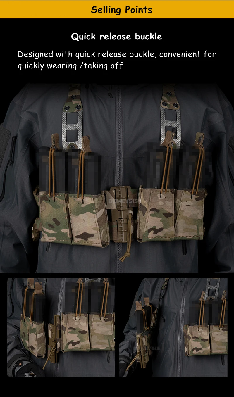 Configuración MOLLE con accesorios