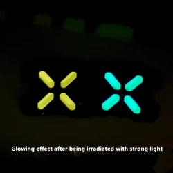 Mochila táctica MOLLE Logo Glow X reflectante con hebillas ABS