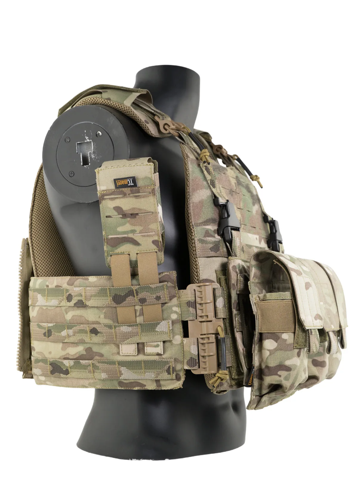 Molle Walkie Talkie Bolsa de cintura con disipación de calor Funda protectora universal para teléfono móvil Bolsa de radio pequeña - imagen 4