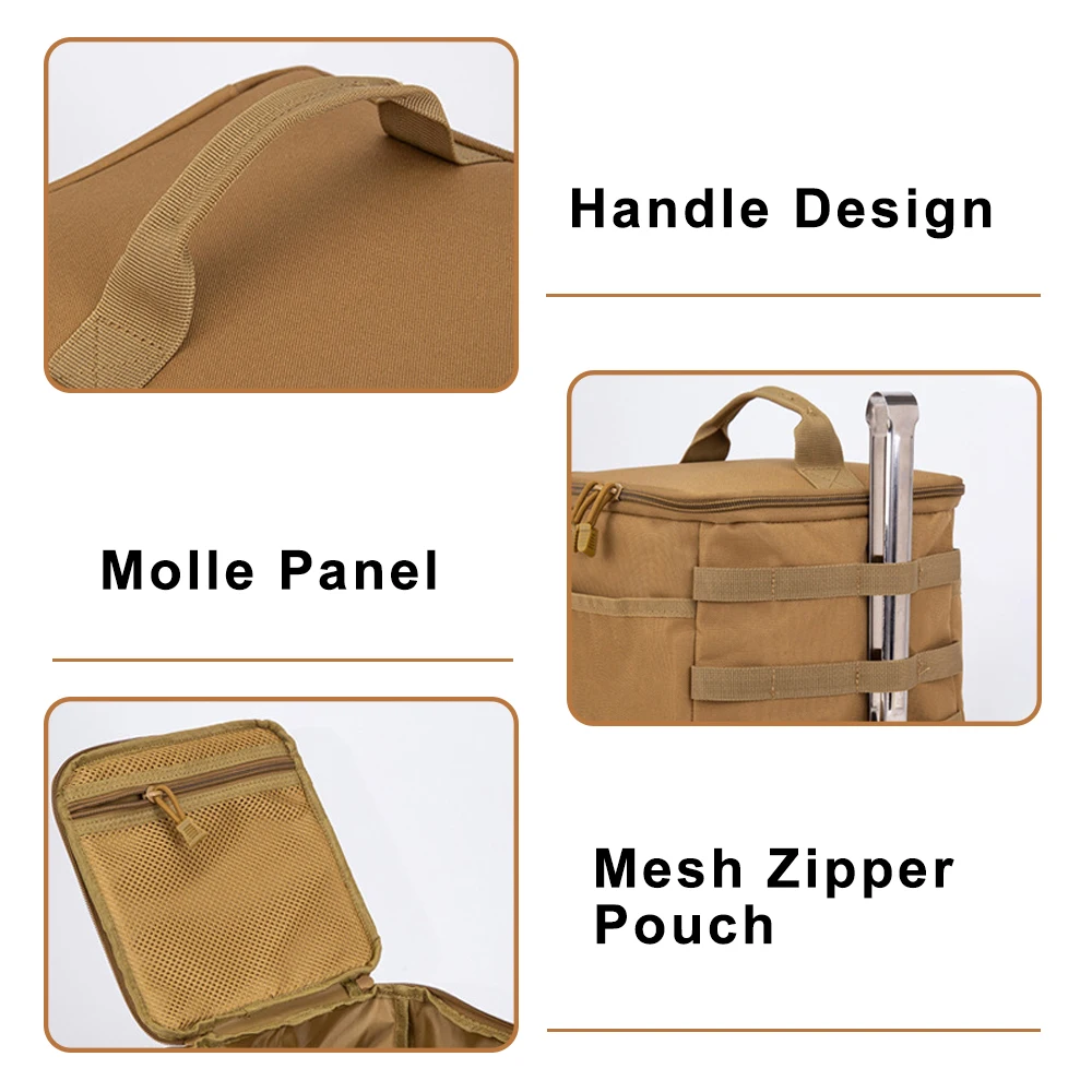 Bolsa de municiones táctica, bolsa de almacenamiento de municiones, Rifle de caza, pistola, cartucho, bolsa portátil Molle Admin, bolsa de herramientas EDC de utilidad - imagen 4