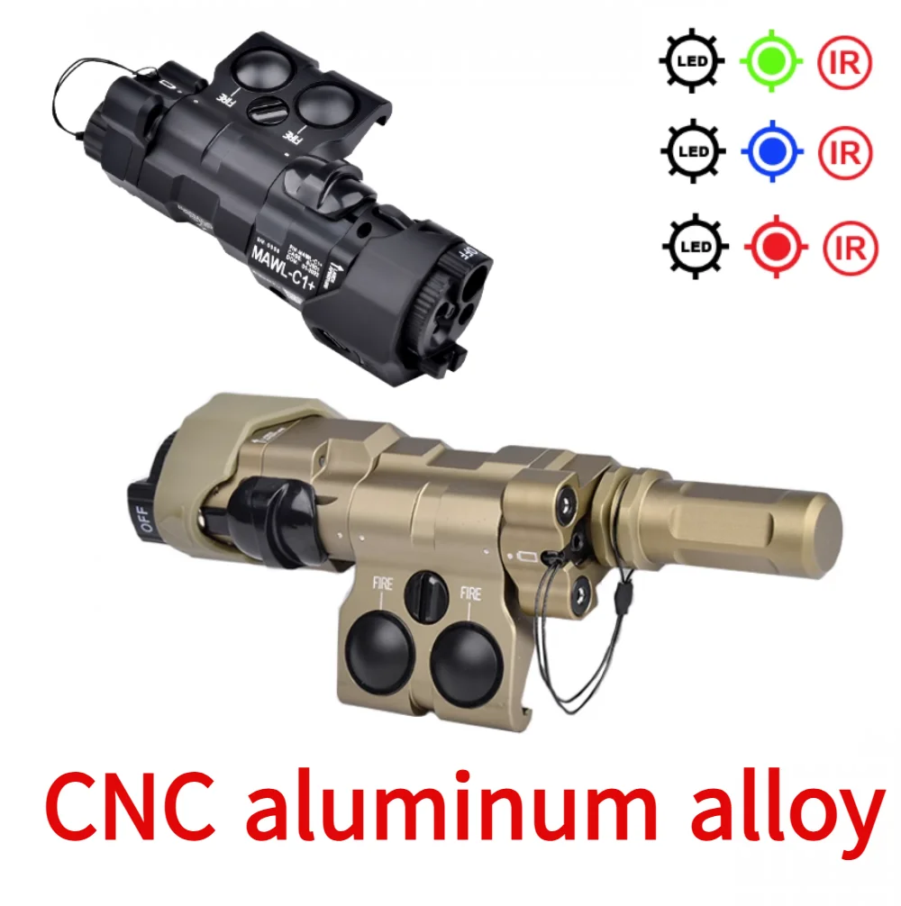 MAWL-C1 dispositivo de puntería láser táctico CNC metal luz LED IR