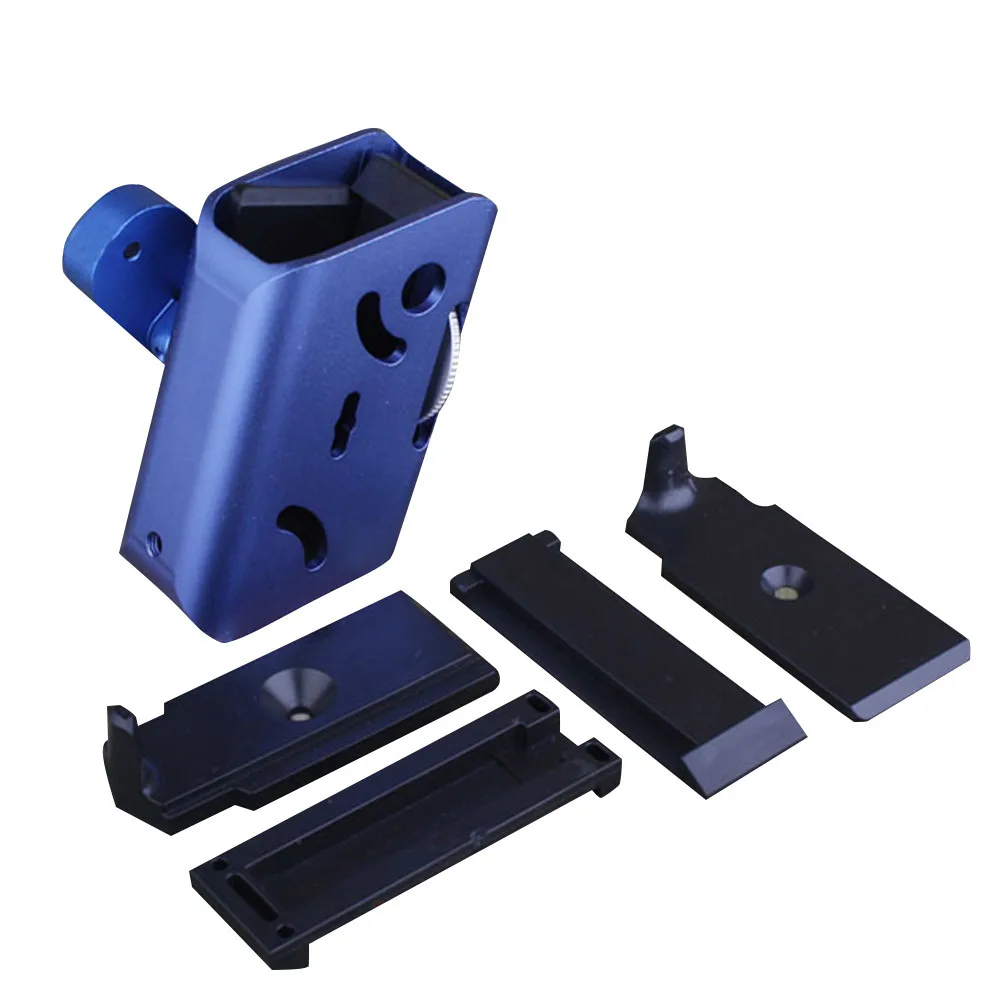 Bolsa de aluminio para revistas IPSC, funda CNC-B para Airsoft, bolsa para revistas giratoria de 360 grados para Glock, azul BD6280B - imagen 2