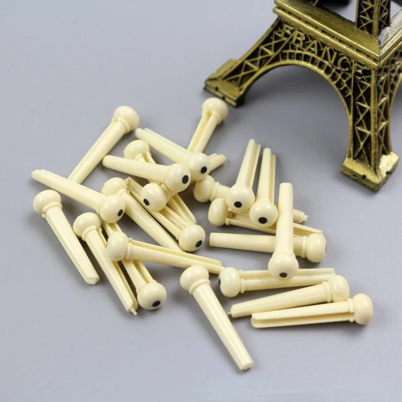 Clavijas de puente de guitarra acústica, 10 piezas, clavos de cuerda de guitarra, clavijas de puente, accesorios de guitarra de plástico cónico sólido - imagen 5
