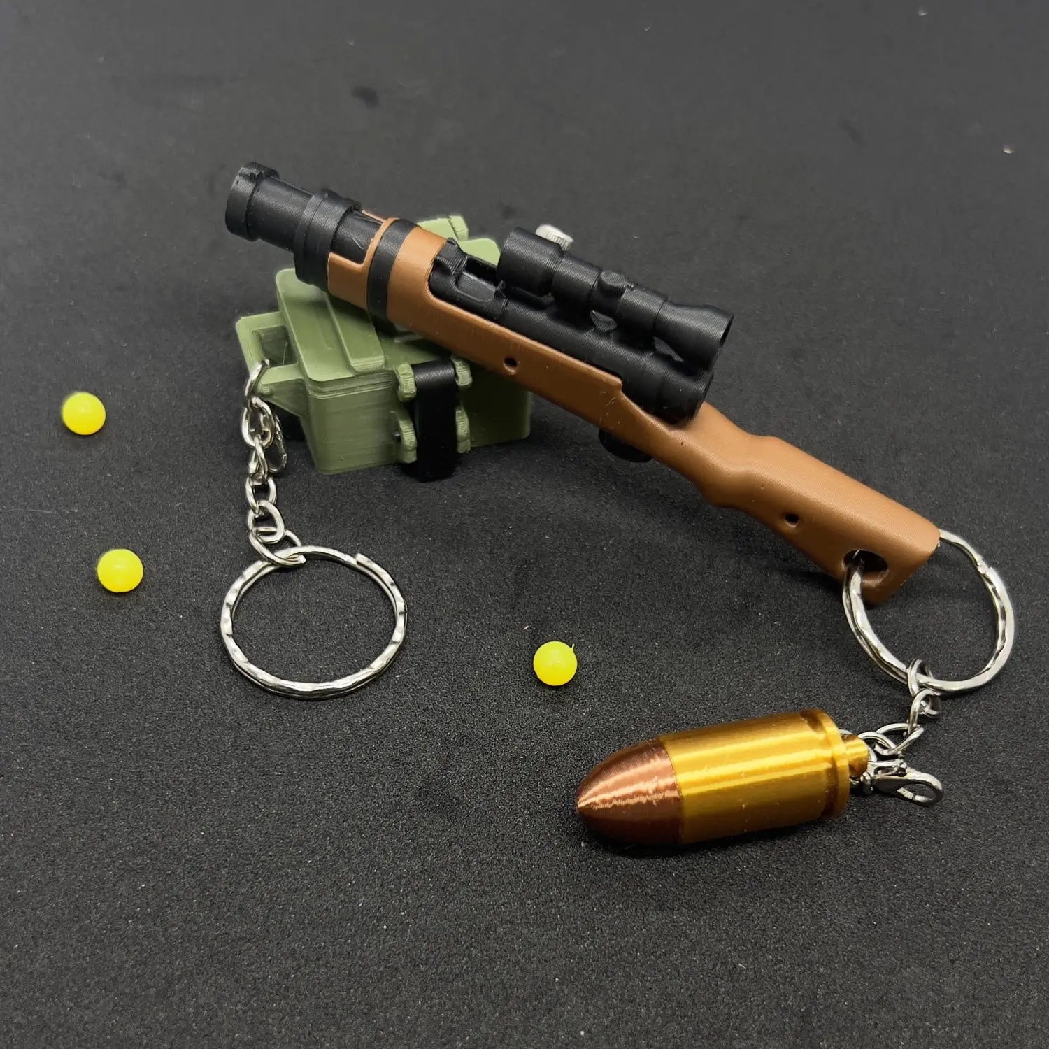 98K Rifle Toy Blaster BB Gun Toy Llavero Mini Llavero impreso en 3D Juguetes de descompresión Regalo genial para niños - imagen 5