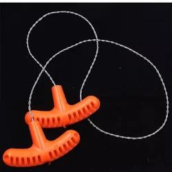 Sierra de cadena manual de cuerda de acero: equipo de supervivencia portátil para emergencias, campamentos y viajes