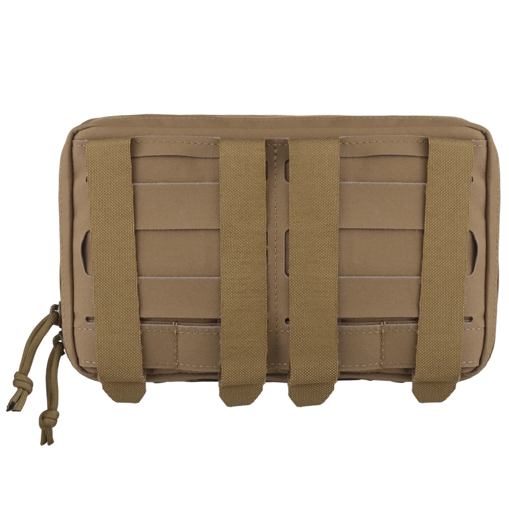 Bolsa montada MOLLE, chaleco de caza, Kit de accesorios de expansión del Panel frontal, almacenamiento varios, cremallera bidireccional - imagen 5
