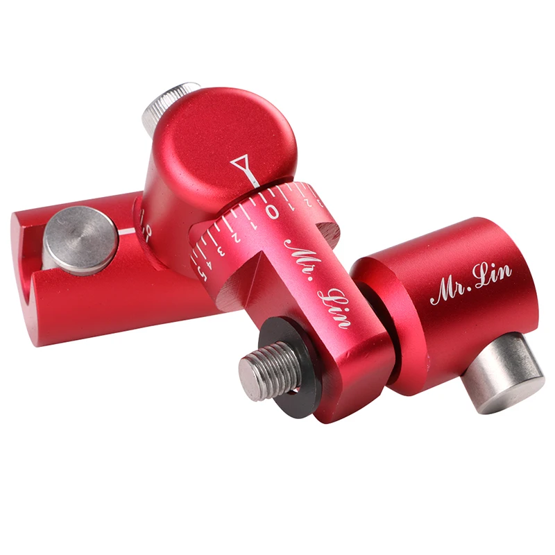 Barra en V de tiro con arco para estabilizador de varilla de equilibrio, amortiguador táctico ajustable de ángulo 0/5/10 para arco compuesto - imagen 5