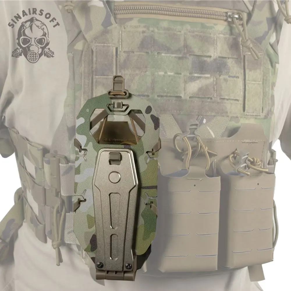 Chaleco táctico Molle, accesorios, correa para el pecho, tablero de navegación plegable, soporte giratorio para teléfono, estilo S & S, ligero, multifuncional - imagen 5