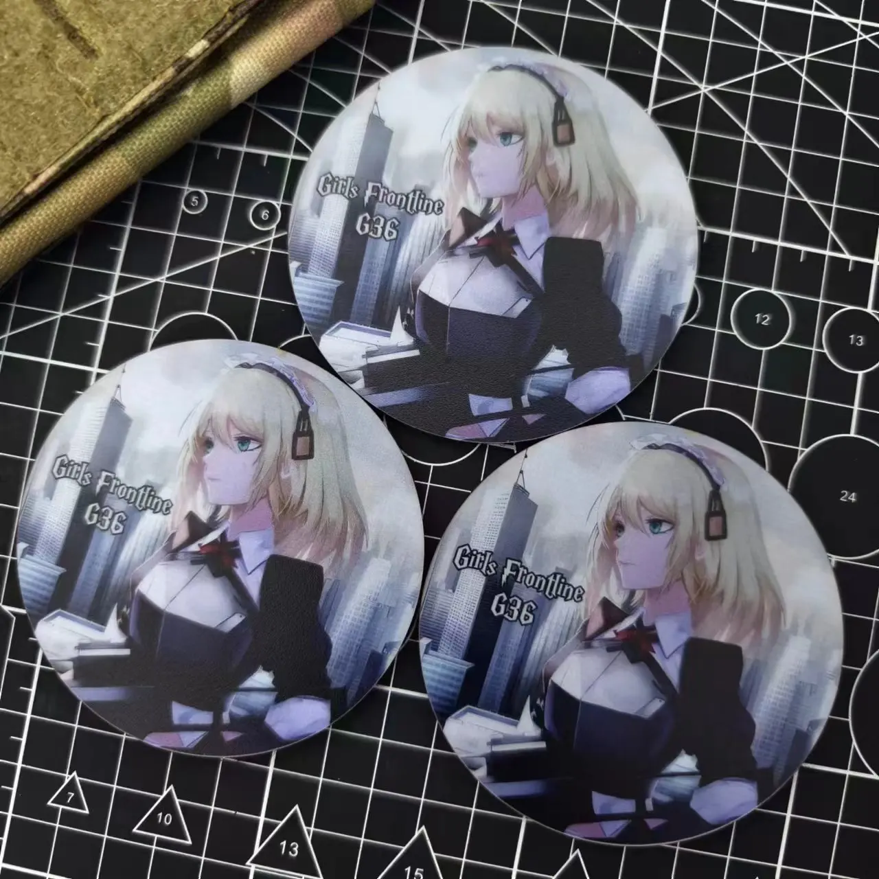 Parche de primera línea G63 para niña, insignia táctica de línea frontal para mochila, decoración de ropa, estampado de pistola bidimensional - imagen 5