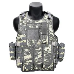 Chaleco táctico anfibio con hebilla y protector de aire comprimido