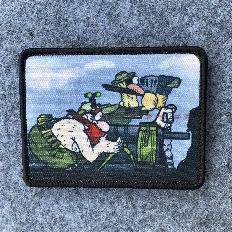 Parche con estampado de dibujos animados, tácticas, They Shoot Will Morale, insignias, brazaletes, gancho y bucle, mochila, ropa, pegatinas decorativas Diy - imagen 4