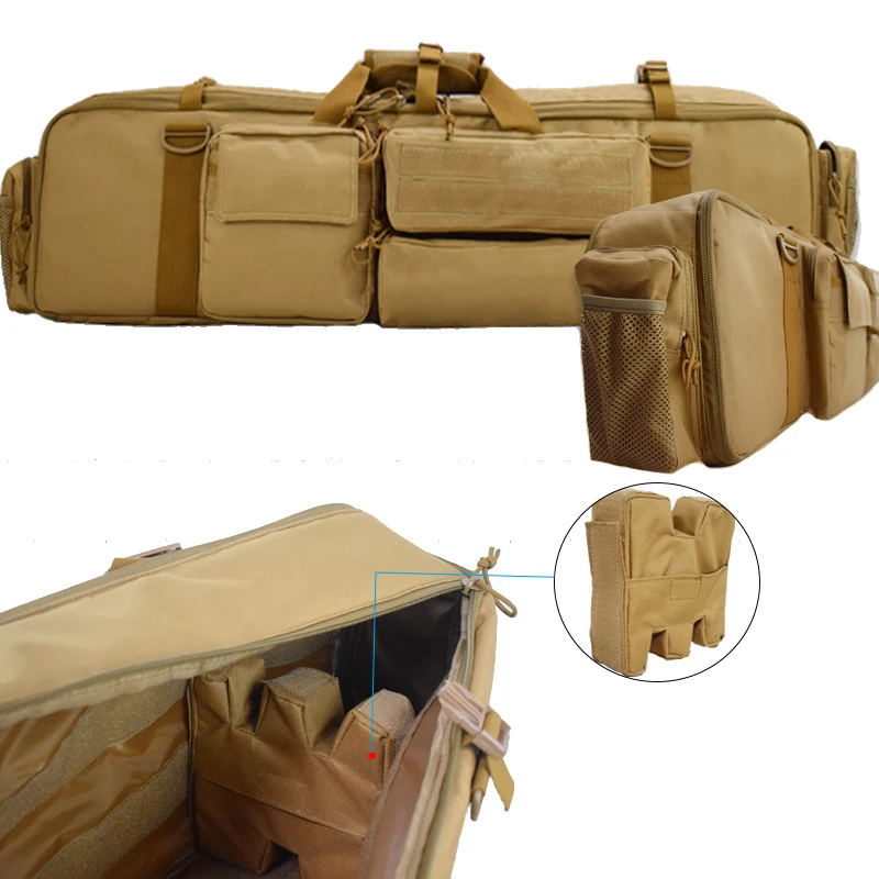 Equipo táctico bolsa de pistola Airsoft tiro combate protección mochila bolsa de caza entrenamiento deportivo al aire libre Rifle de francotirador funda de pistola - imagen 2