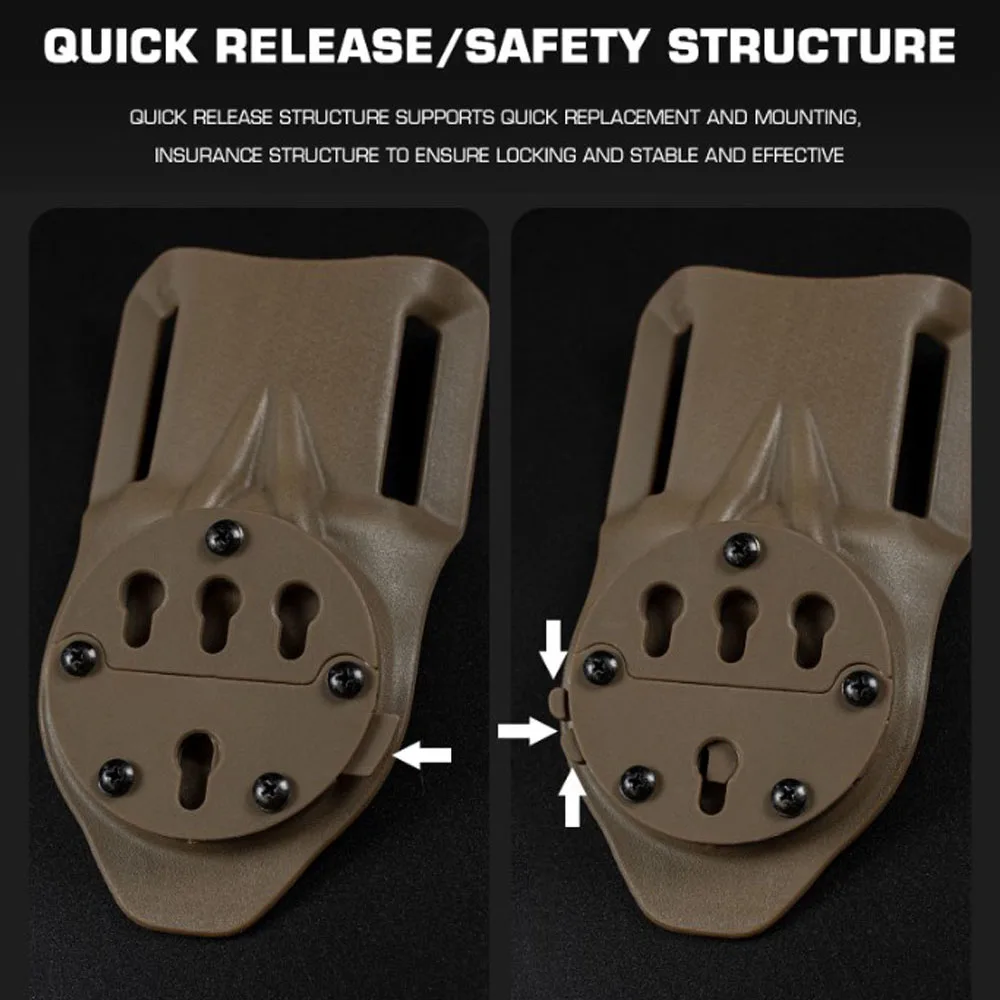 Adaptador de funda táctica G-CODE, funda ajustable para caza Airsoft, placa de liberación rápida, accesorios de montaje RTI DUTY - imagen 2