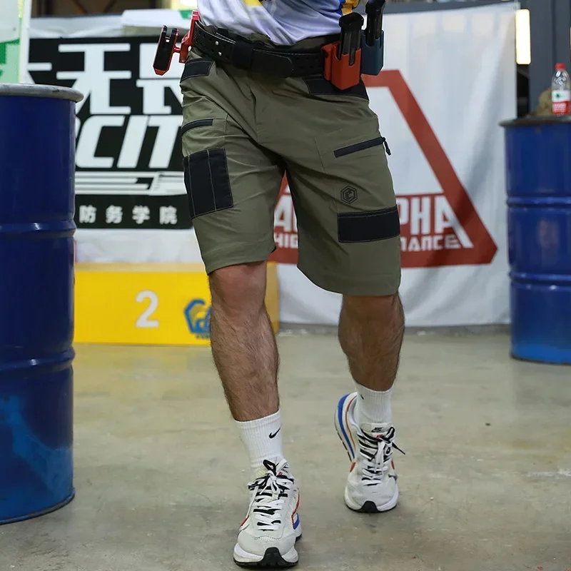 Emersongear-pantalones cortos de entrenamiento táctico con etiqueta azul, deporte al aire libre, combate, caza, senderismo, viajes, Camping, nailon - imagen 5