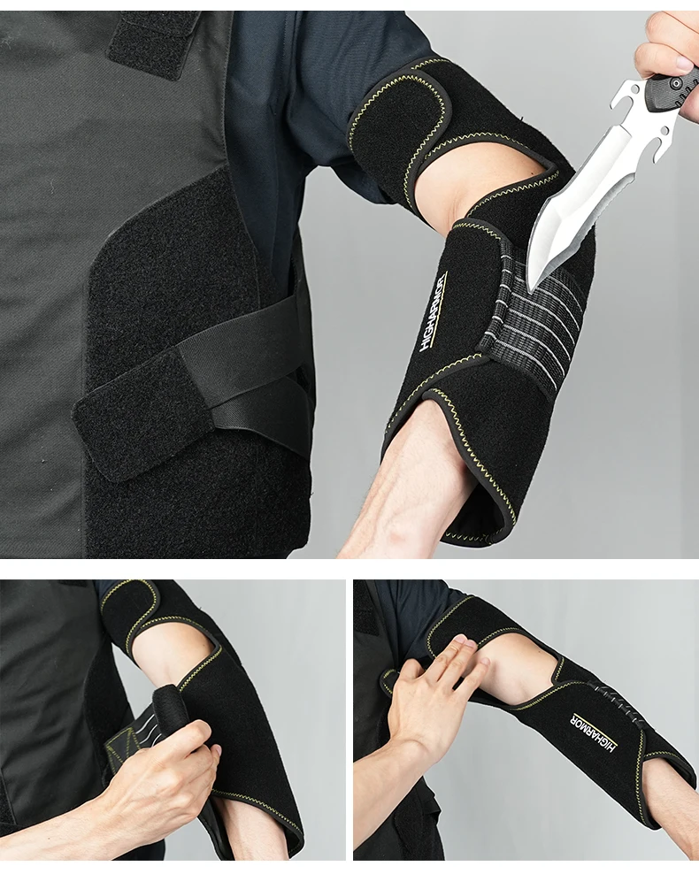 Protectores antipuñaladas para brazos y hombros para resistencia al corte, equipo de protección para motociclismo