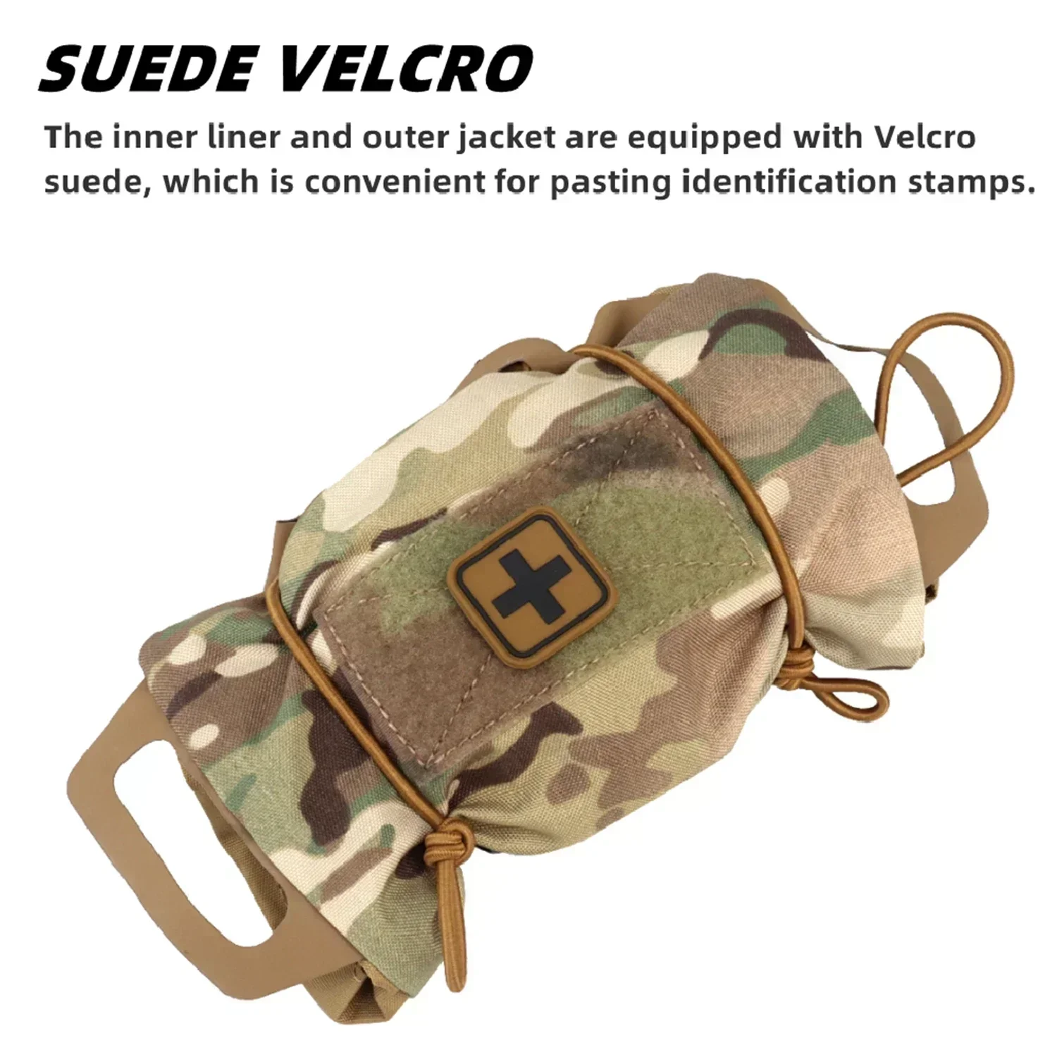 IFAKon Reflex-M Bolsa para botiquín de primeros auxilios para cinturón de servicio, sistema MOLLE de dos piezas IFAK Trauma Kit Med Roll Carrier para emergencias al aire libre - imagen 5