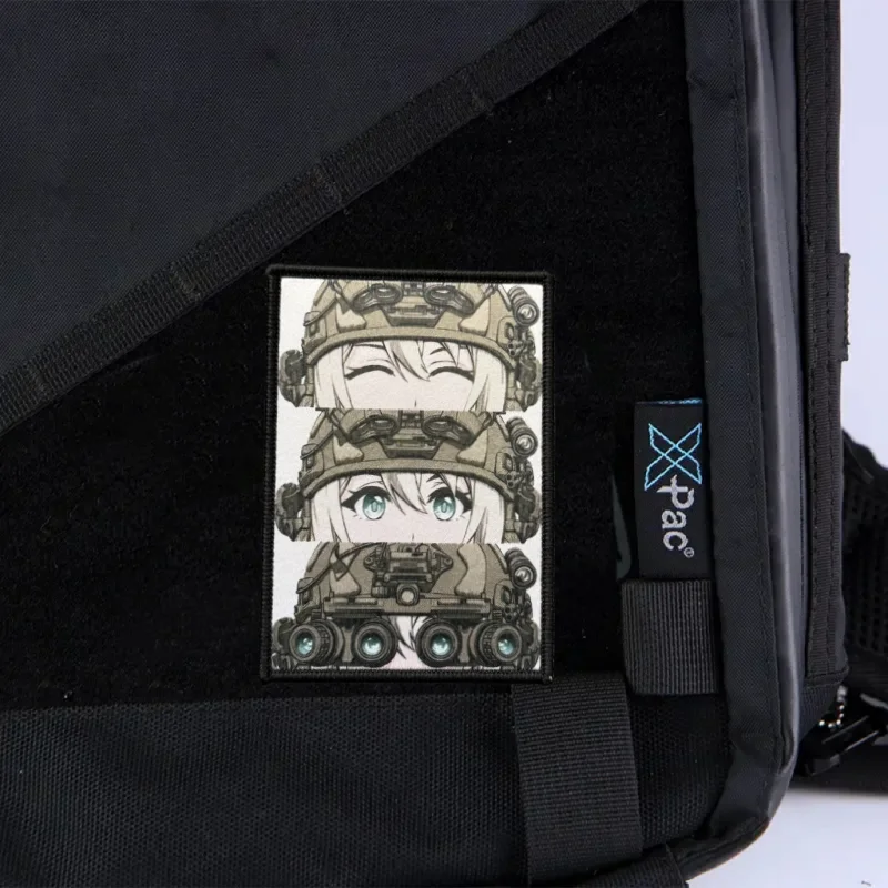 Parche táctico de ojo de Anime, insignia de moral militar, gancho estampado y Looo, mochila, ropa, accesorio decorativo, pegatina, brazalete - imagen 5