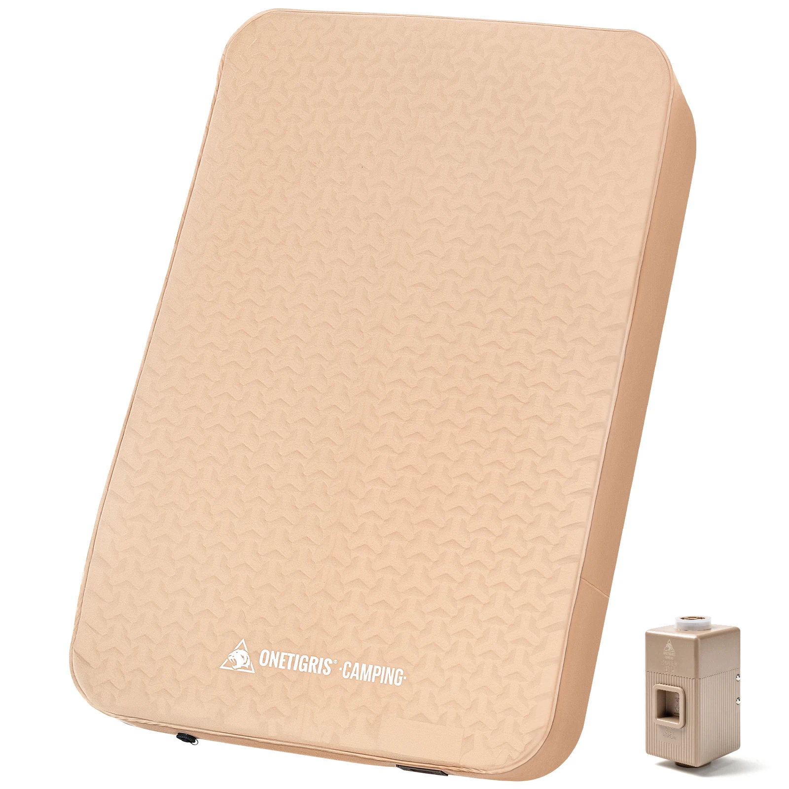 ONETIGRIS DYNISLAND Colchón de aire doble, colchoneta para dormir autoinflable plegable para acampar, mochilero, viajes en coche, cama de aire - imagen 2