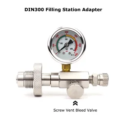 Adaptador carga buceo conexión DIN300 rosca 5/8 BSP