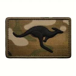 Parche táctico Velcro canguro australiano bordado para mochilas