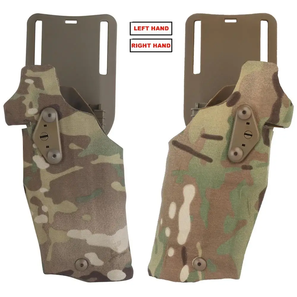 Funda táctica para pistola, manos izquierda y derecha, Compatible con linterna G17 + X300U-A, liberación rápida, caza, combate, Airsoft - imagen 5