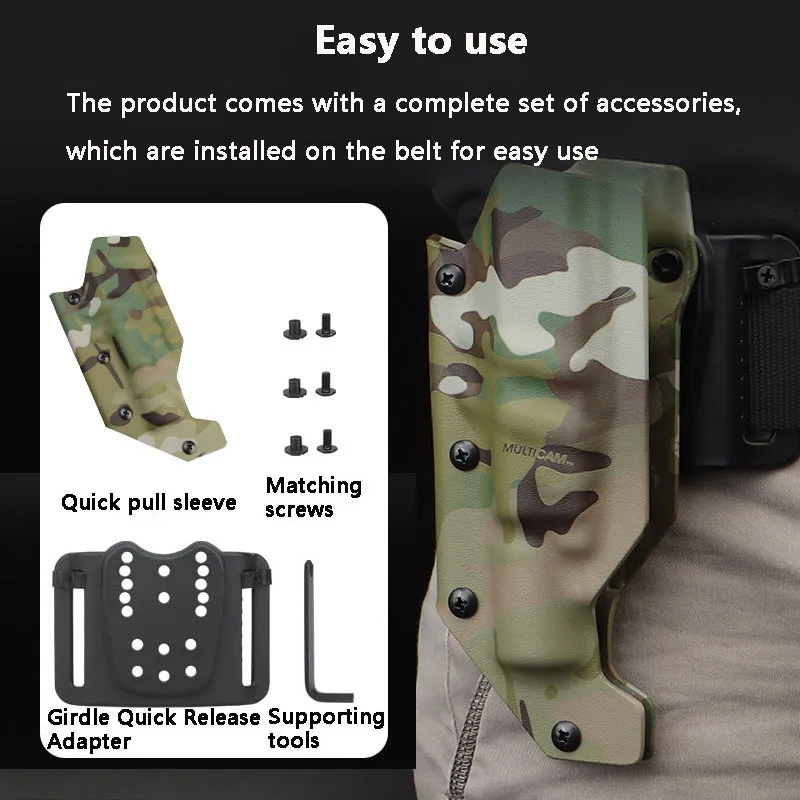 KYDEX-funda de pistola táctica X300 para Beretta M9, CZP-01, SP-01/09, FN, P-07, 509, FNX, Etc. - imagen 3