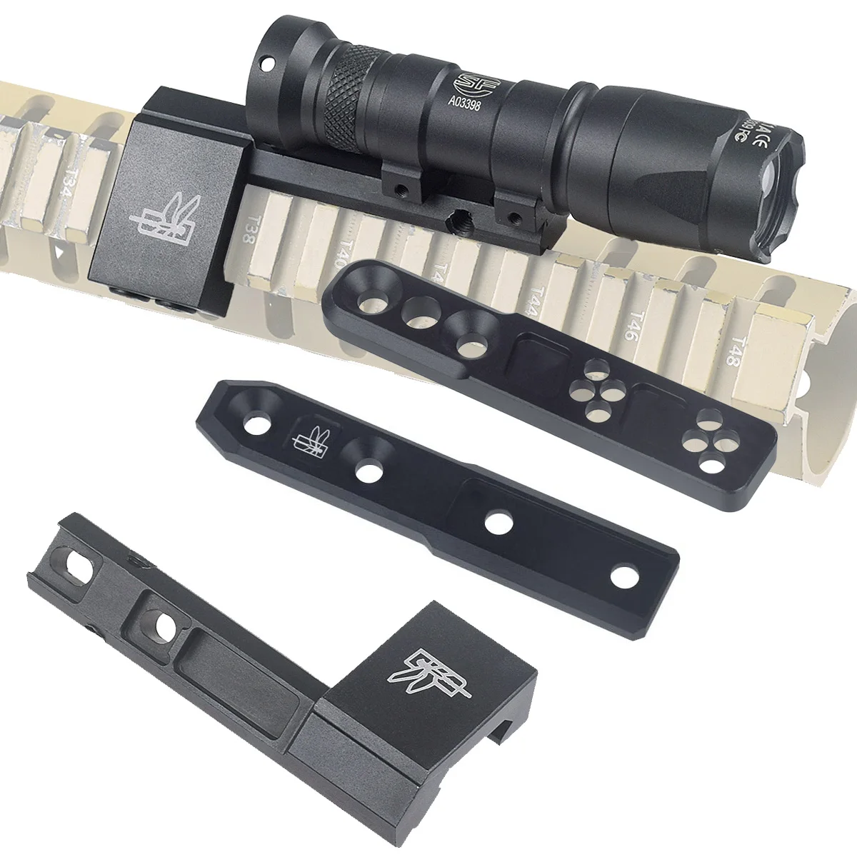 Thorntail base de montaje de luz para Picatinny/M-LOK/KeyMod - imagen 2