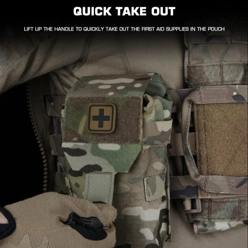 Organizador de emergencia vertical compacto |   Bolsa portátil de acceso rápido para exteriores |   Bolsa de almacenamiento con asa resistente al agua - imagen 5