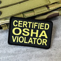 Parche táctico OSHA con memes, insignia militar y velcro para mochila