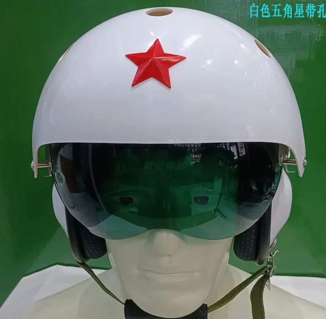 Versión para todas las estaciones para hombres y mujeres del casco piloto blanco, serie personalizada de lentes altas - imagen 4