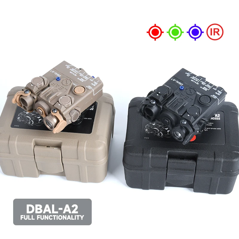 WADSN DBAL A2 táctico verde punto rojo láser Nylon IR luz LED linterna arma luz de caza DBAL-A2 PEQ MAWL accesorios AR15 - imagen 3