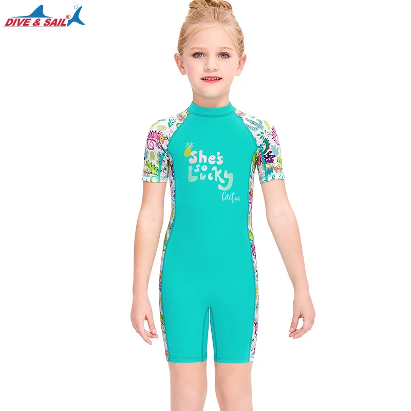 Traje de baño de neopreno para niños y niñas, traje de buceo de manga larga de 1mm, secado rápido, 2023 - imagen 5