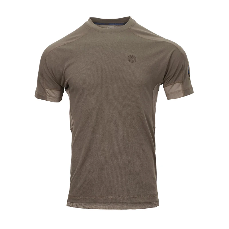 Emersongear-Camiseta de manga corta funcional con etiqueta azul, Mandrill táctico, Tops para acampar, senderismo, caza, viajero al aire libre - imagen 2